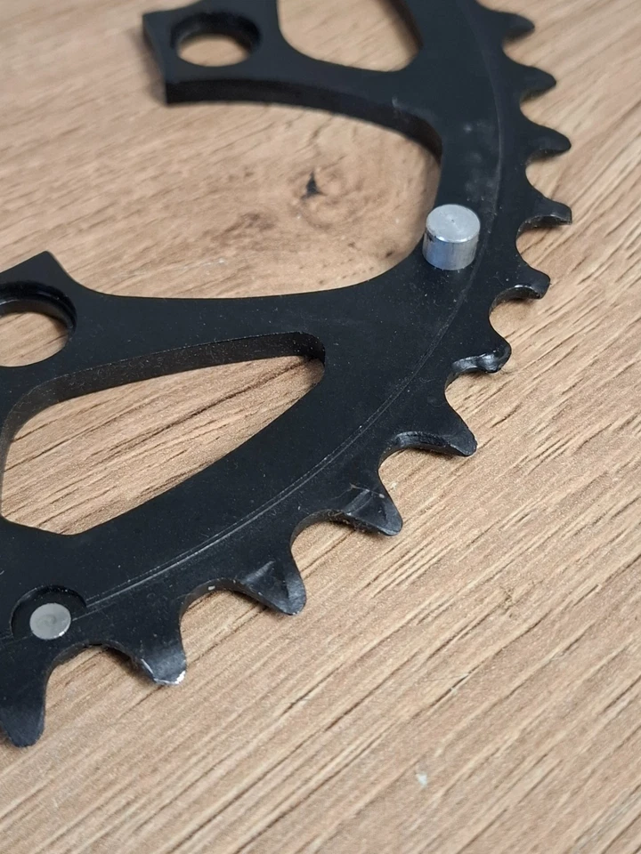 Ретро Shimano Deore XT FC-M737 передняя звездочка 44T гиперпривод C 94BCD 5-болт б/у MTB - Изображение 2 из 4