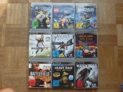 PS3 Spielesammlung South Park, LEGO, Heavy Rain, Creed, G-Force .. 9 Spiele Top