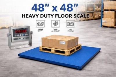 Refurbished Industrial Platform 48  x 48  Floor scale for warehouse 5000 lbs