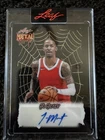 Ja Morant 2025 Leaf Metal Halloween Spider Web Gold Vinyl Auto 1/1 Grizzlies