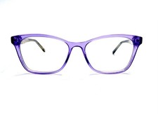 BCBG Maxazria Clear Purple Cat Eye Brown Marb...