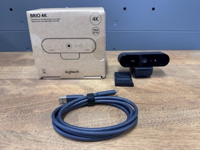 Logitech Brio 4K Pro Webcam Ultra HD Video & HDR WORKING, Clean
