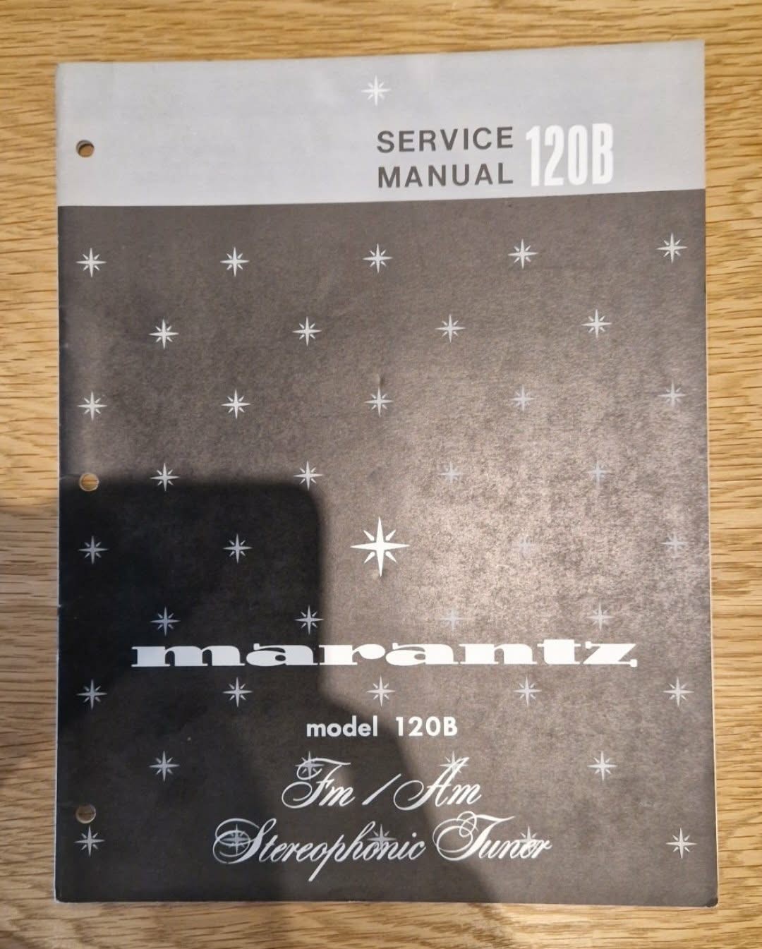 MARANTZ Model 120B original service manual - AM FM tuner