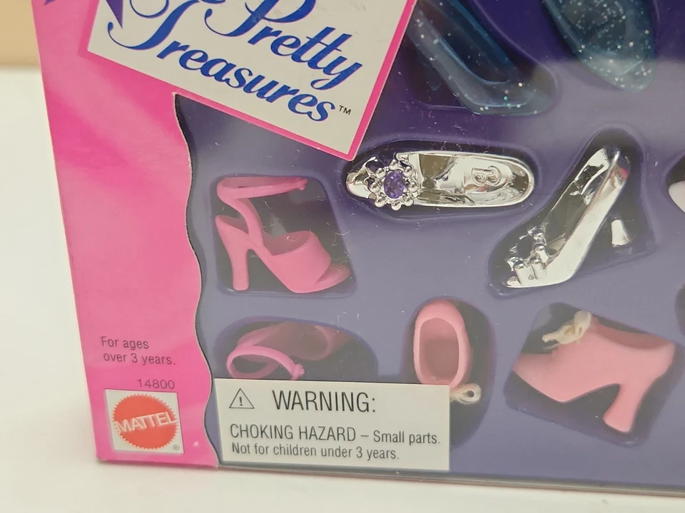 Barbie Pretty Treasures Zapatos Accesorios Pack 14800 DE COLECCIÓN 1995 Foto 2 de 4