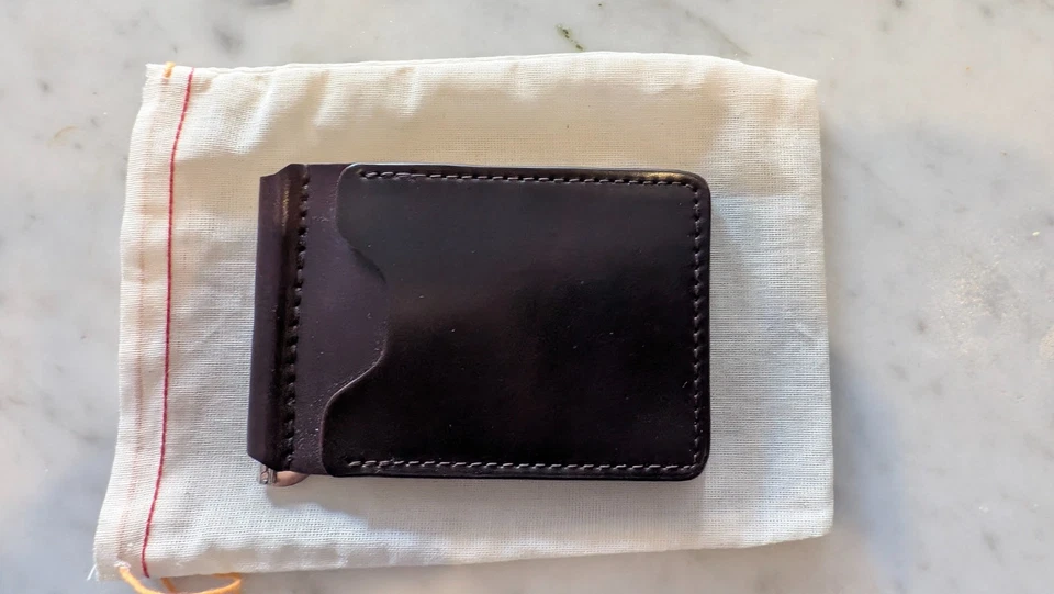 Ashland Shell Cordovan Capone Money Clip Wallet in Color No. 8 - New in Box! - Image 4 of 4