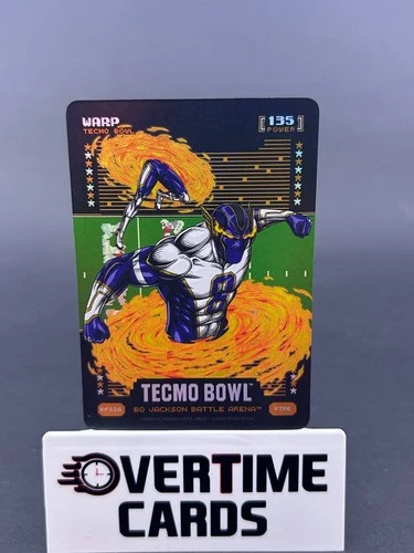 2026 Bo Jackson Battle Arena TECMO Bowl Warp BF126 Lamar Jackson 135