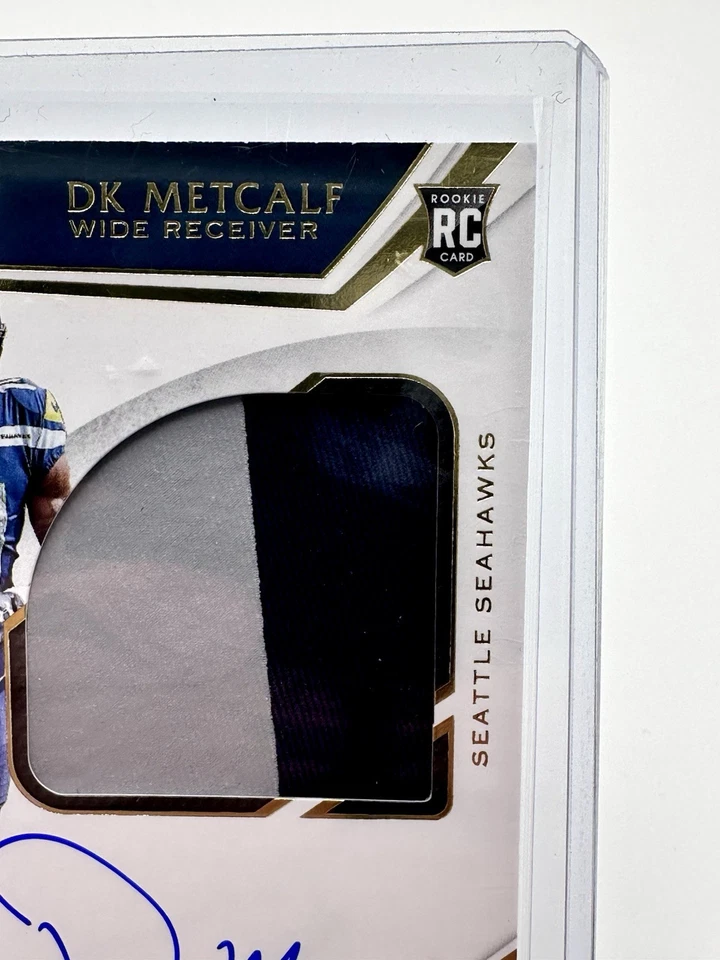 2019 Limited Dk Metcalf RC ROOKIE PATCH AUTO RPA Serial /149 #150 Seahawks  - Image 4 of 4