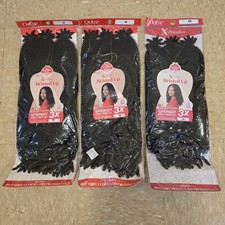 NEW Outre X-Pression Springy Afro Twist 24  1B 3pc Crochet Hair