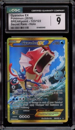 Pokemon Gyarados EX XY Breakpoint Secret Rare #123 CGC 9 Mint