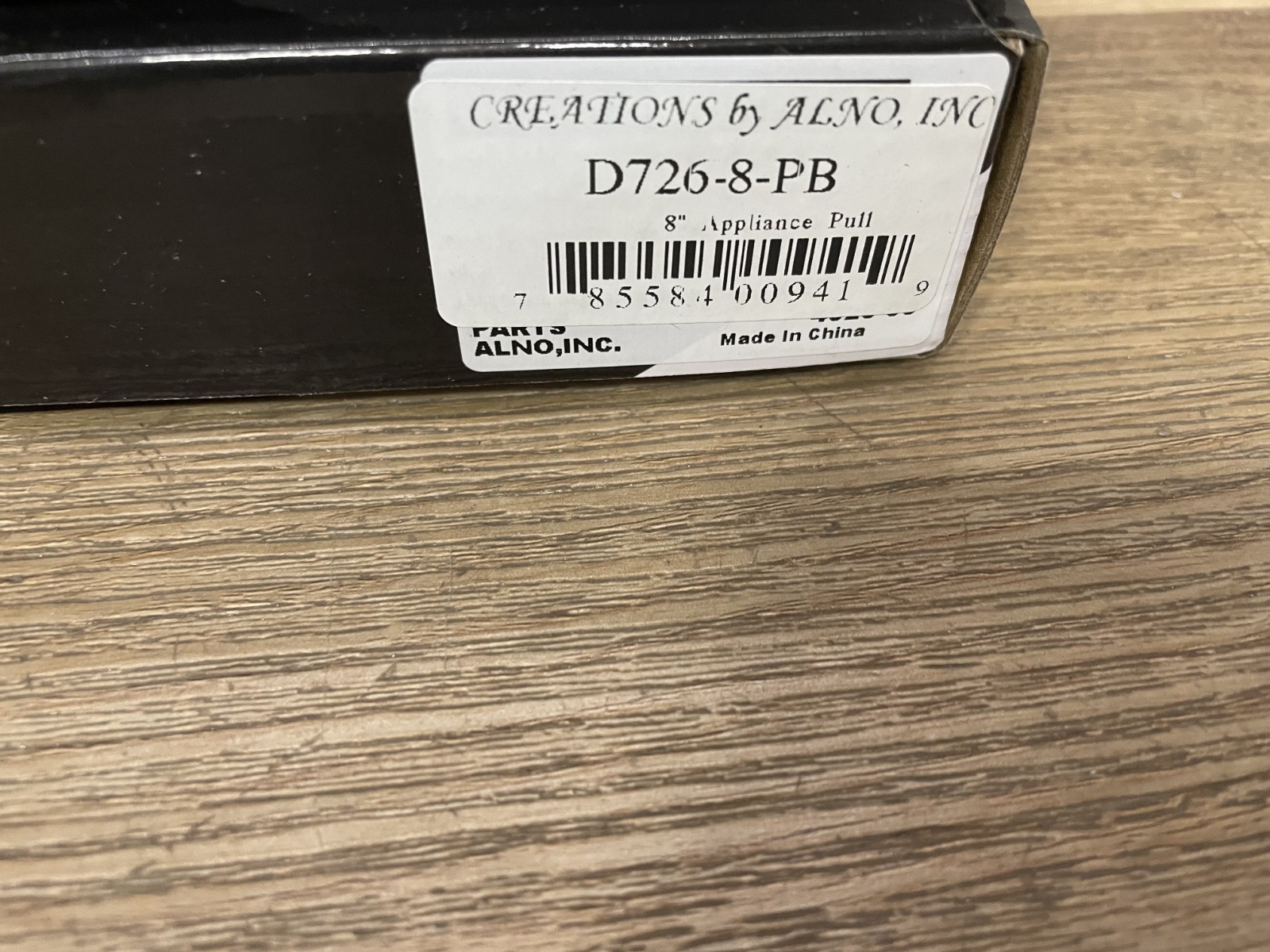 Alno D726-8-PB Charlie's 8" Center to Center Traditional Appliance Handle