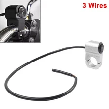 US  Motorcycle Handlebar 7/8" On Off Switch ATV Headlight Fog Spot Light Silver