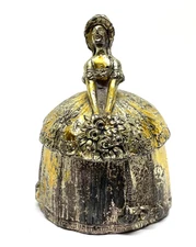 Vintage W.B. MFG. CO Weidlich Bros. Crinoline Lady Figural Vanity Powder