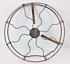 Antique Desk General Electric 12" Fan Guard Steel Cage OEM Circa GE USA
