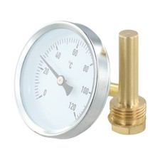 Termometro bimetallico con custodia in acciaio inox per riscaldamento e stufe da esterno