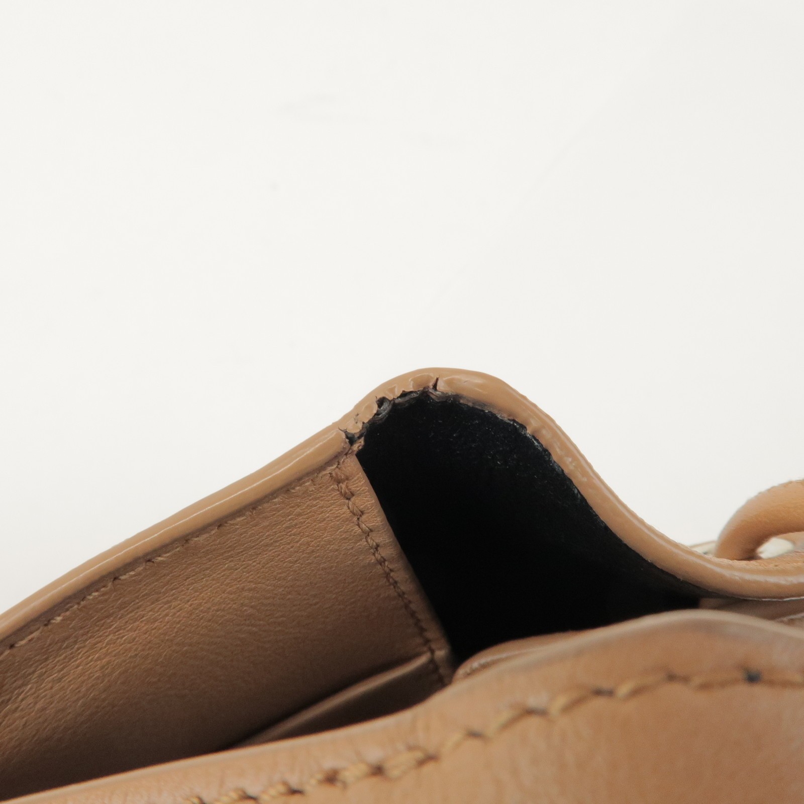 JIL SANDER Drawstring Leather Shoulder Crossbody Bag Light Brown Auth Used F/S