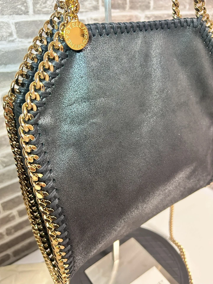 Stella mccartney falabella Mini Shoulder bag medium Tote Black  Gold UK  123720 - Image 4 of 4