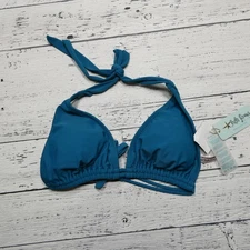 Luli Fama Bikini Top Womens DD Cup Halter Swimwear NWT Spandex Bra Swim Bra New