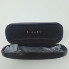 Authentic Gucci Black Hard Clamshell Sunglasses Eyeglasses Case Sealed Cloth
