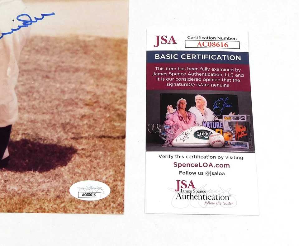 Duke Snider Signed 8 x 10 Color Photo Pose #1 Dodgers JSA Auto - Image 3 of 3