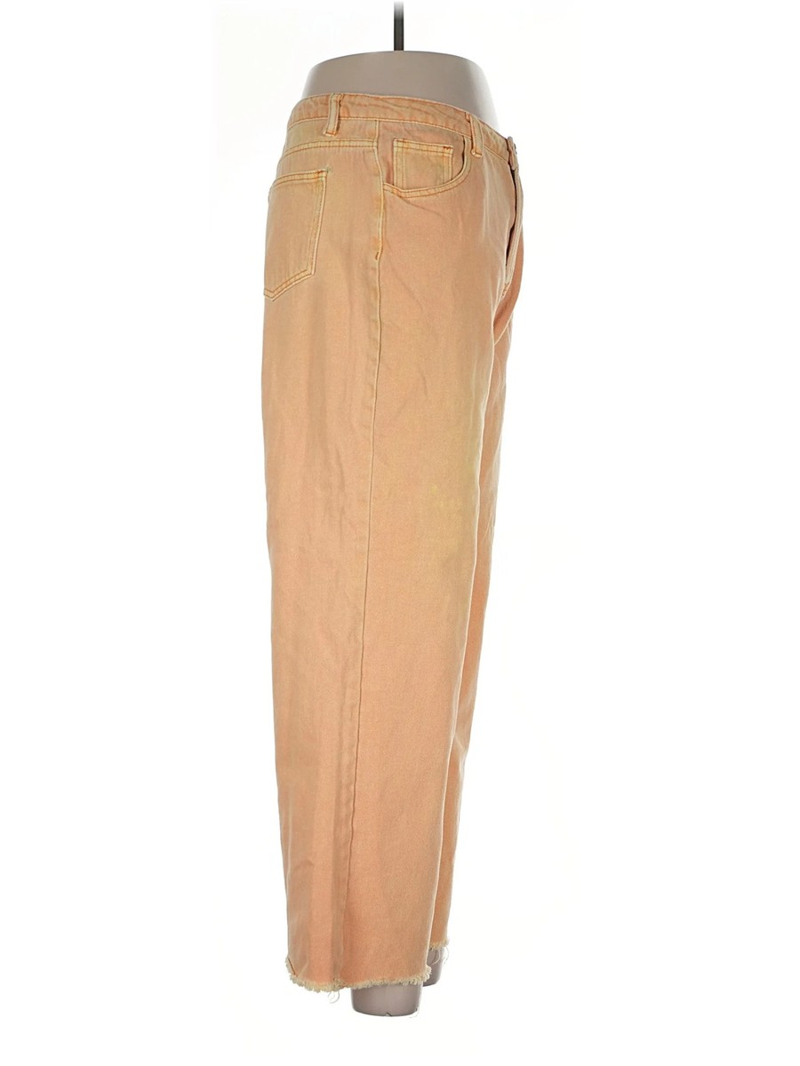 BaeVely Women Orange Casual Pants L View 3