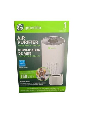 Greenlite Air Purifier True HEPA H13 Filter Energy Star for up to 158 sq ft NIB 