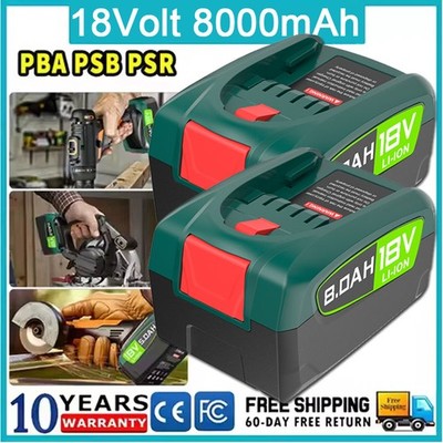 1/ 2X Für Bosch Li-ion Akku PBA 18 V 8,0Ah XL Power For All Alliance 18Volt Akku