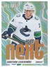 2025-26 Upper Deck Allure Hues Next? Orange #HN-7 Jonathan Lekkerimaki Canucks