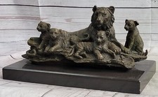 Handmade bronze sculpture With Tiger Original Williams Signed Artwork Sale