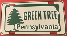 Vintage Green Tree Pennsylvania Booster License Plate