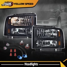 Fit For 1999-2004 Ford Super Duty F250 F350 Excursion Conversion Headlights New