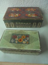 36899 2x Blechdose Jugendstil vint tin Art Nouveau Wiener Werkst&auml;tten ? gebrauch