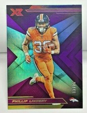 Phillip Lindsay 2019 Panini XR Base #60 Rewards PURPLE Parallel #'d 2/25 BRONCOS