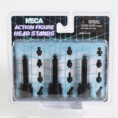Action Figure Head Display Stands Pack of 3 Neca