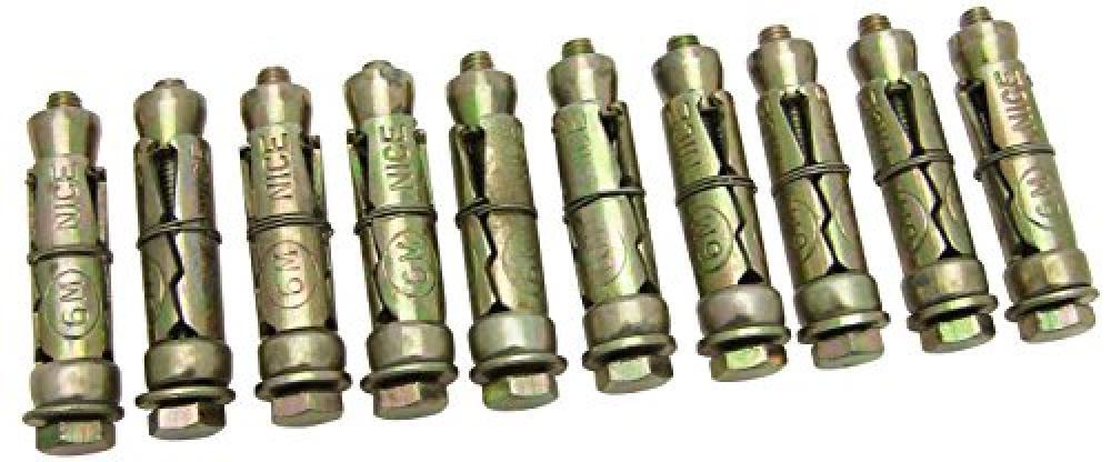 (TG. 6m x 50 mm) Amtech S5910 Bulloni di Espansione, Multicolore, 6m x 50 mm - N