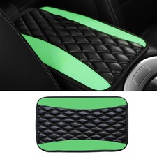 1*Accesorios universales para automóvil reposabrazos cubierta consola central caja almohadilla protector verde