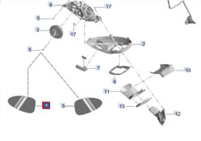 Retroviseur gauche (ou coque) Porsche CAYMAN
