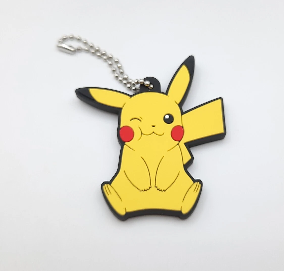 Pokemon Pikachu 2 rubber keychain charm figure strap eBay
