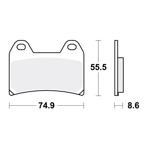 TRW TRQ BremsbeläGe Passend FüR KTM SMC 660 LC4 Supermoto Bj. 2005-2006-image