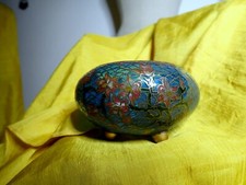 Chinesische Plique-à-jour Schale Emaille Glas Vintage um 1930