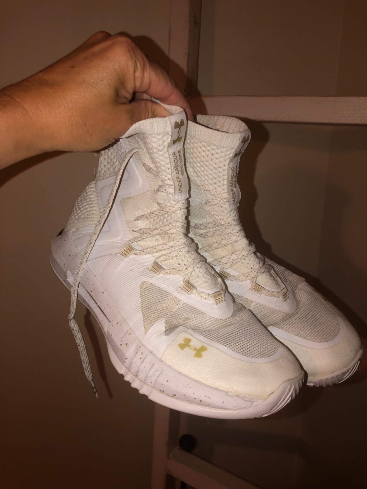 White Under Armour Highlight Ace Volleyball Shoes Siz… Gem