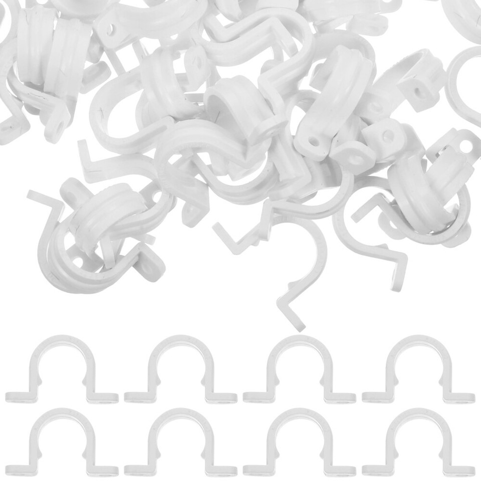 60 Pcs Pipe Clamps for Woodworking Hanger Pvc Clips Rack Mounting eBay