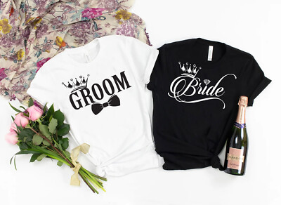 Premium Classic Hochzeit Henne T-Shirt für Herren & T-Shirt für Damen, Bräutigam & Braut