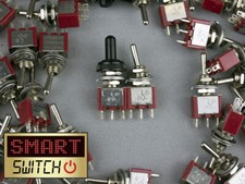 SmartSwitch 6mm SPST & SPDT 3A Silver Brass Metal Toggle Switches