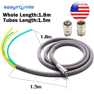 #ad Dental 4 hole 2 Hole tubing Hose silicone tube connector for high speed handpiec $18.87