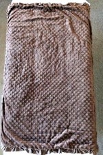 Baby Soft Plush Brown Dot Blanket Lovey Security Boy Girl Blankie