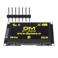 2.42" OLED Display Module 128 64 HD Screen IC I2C SPI Serial SSD1309 Yellow-