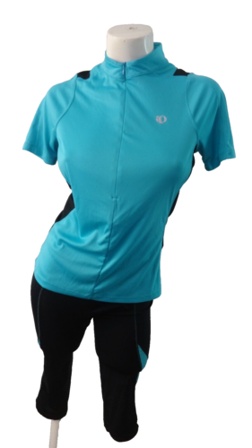 Maglietta abito da ciclismo blu e nero perla Izumi + set pantaloni donna taglia M/L - Foto 1 di 5