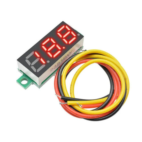 DC 0-100V 0.28" LED Voltmeter Display Voltage Panel Meter Blue Red 3 Wires - Picture 4 of 17