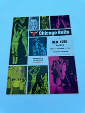 1967 Chicago Bulls New York Knicks Basketball Program Walt Frazier Phil Jackson