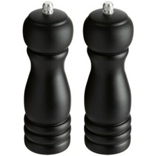 Choice 6" Wooden Salt / Pepper Mill - 2/Set select color below 